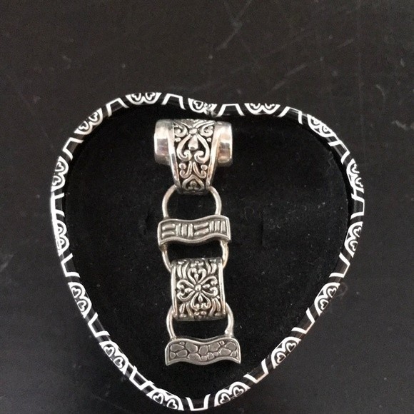 Deadstock Vintage Sarda 925 Sterling Silver Pendant New Old Stock Movement Flex 80$